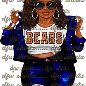 Bears Chic, Bears Babe, Bears Black Female PNG