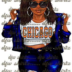 Chicago Chic, Bears Babe, Chicago Bears Female PNG