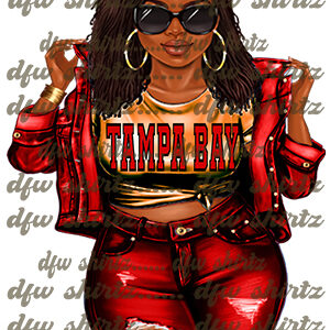 Bucs Girl, Bucs Black Female PNG, Bucs Download