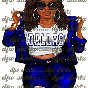 Dallas Girl, Cowboys Black Female PNG, Dallas Girl