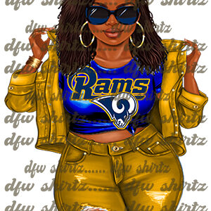 Rams Football Fan, Rams Female Download, Rams Female Gold