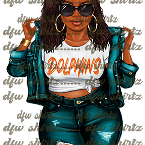 Dolphins Girl 1 PNG