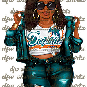Dolphins Girl 2 PNG