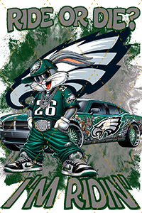 Ride or Die Eagles Bugs Bunny
