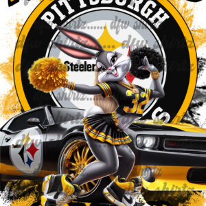 Ride or Die Steelers-  Female Bunny