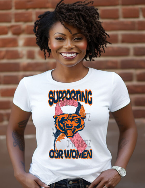 Cancer Ribbon Female Shirts -Saints - Image 4