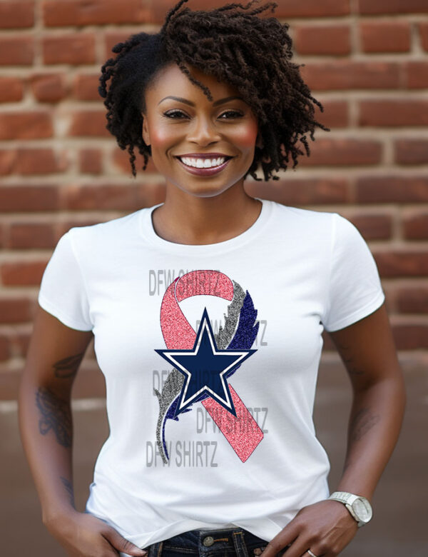 Cancer Ribbon Female Shirts -Saints - Image 3
