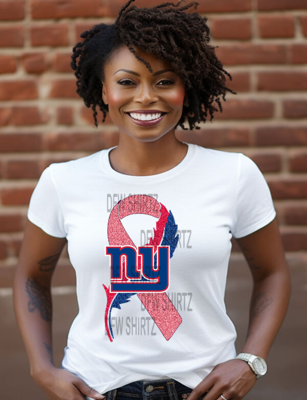 Cancer Ribbon Female Shirts -Saints - Image 2