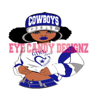 Cowboys Girl DTF Print