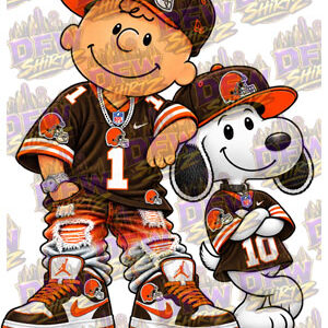 Charlie Brown and Snoopy Cleveland Browns
