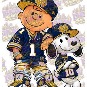 Charlie Brown and Snoopy Notre Dame