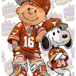Charlie Brown and Snoopy Texas Longhorns