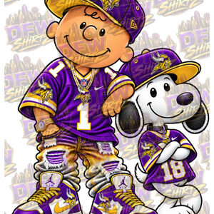 Charlie Brown and Snoopy Minnesota Vikings